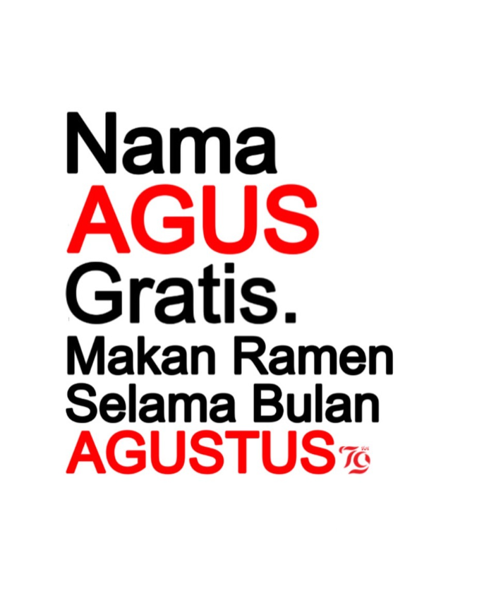Promo RAMEN AGUStusan!