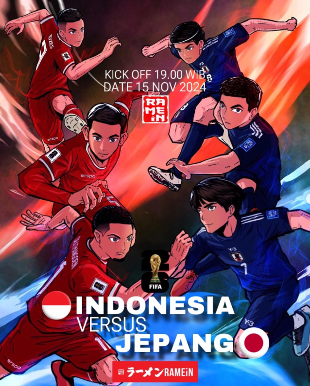 Nobar Garuda vs Jepang di RAMEiN: Ramen Panas, Dukungan Makin Keras